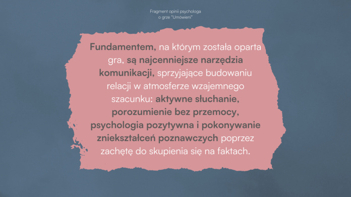 Opinia psychologa gra Umówieni